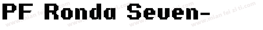 PF Ronda Seven字体转换